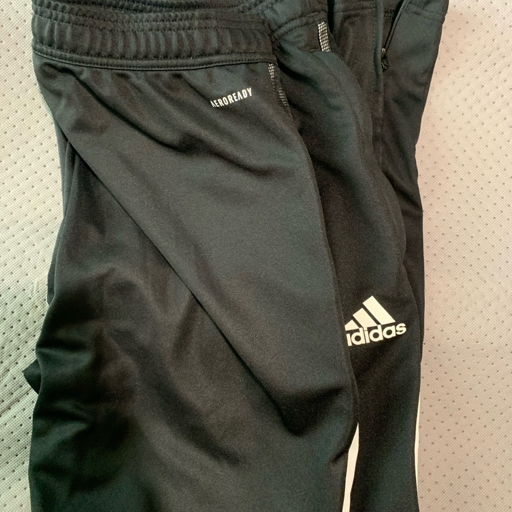 Adidas Black Sweatpants with Moisture-Wicking Fabric